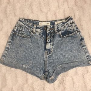 High rise mom shorts